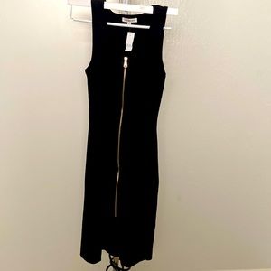 M/L Body Con Dress with gold zipper.